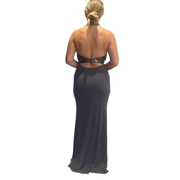 Jovani Halter Sequin Gown - Picture 8 of 8